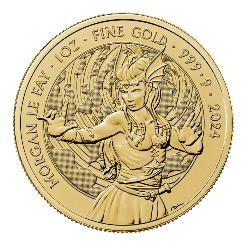 UK: Myths and Legends. Morgan le Fay 2024 1 oz Collectible coins