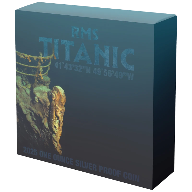 Niue Silver Coin Titanic 2025 Proof 1 oz Colored Collectible coins