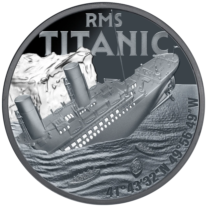 Niue Silver Coin Titanic 2025 Proof 1 oz Colored Collectible coins
