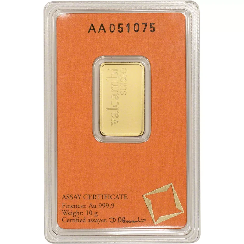 Switzerland: 10 g gold bar Investment bullion