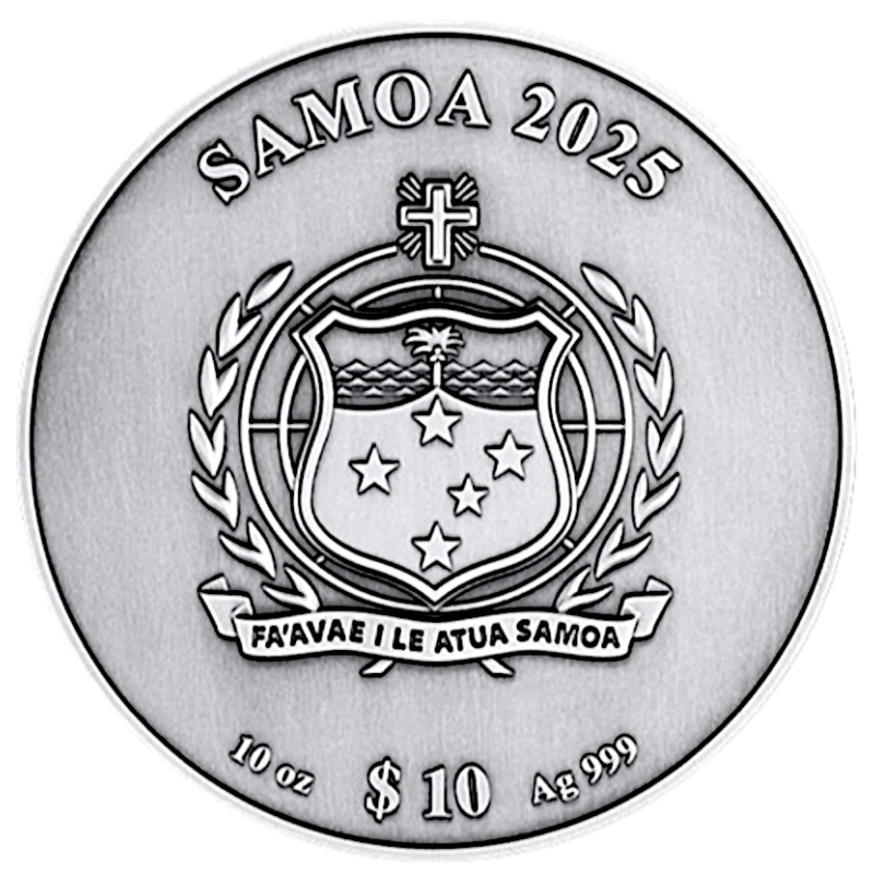Samoa: silver coin Monopoly 2025 10 oz Collectible coins