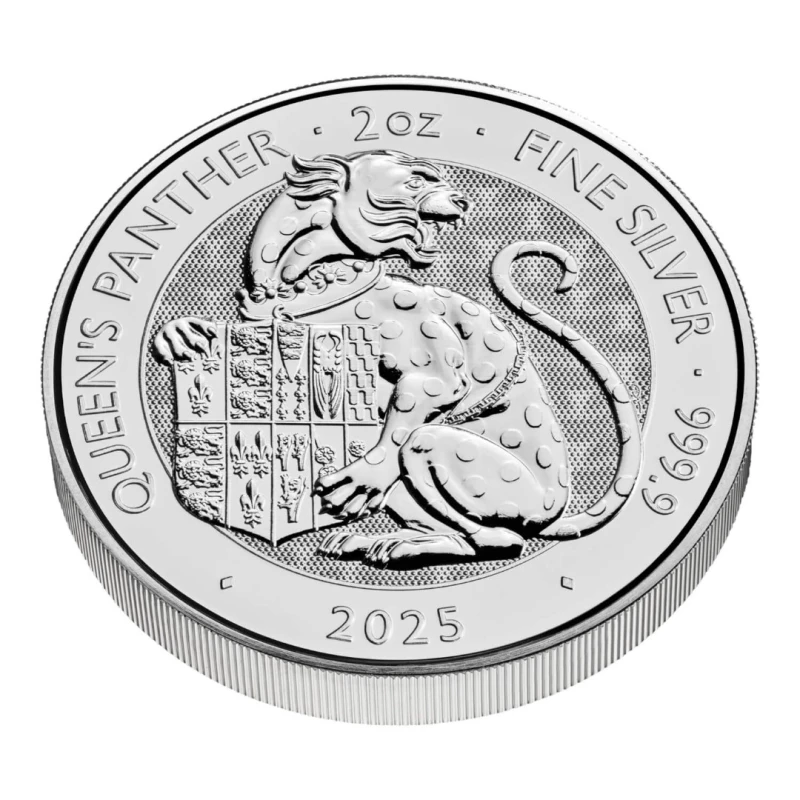 United Kingdom Silver Coin The Royal Tudor Beasts The Queen’s Panther 2025 2 oz Collectible coins