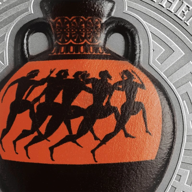 Ghana: silver coin Panathenaic prize amphora 2022 2 oz Collectible coins