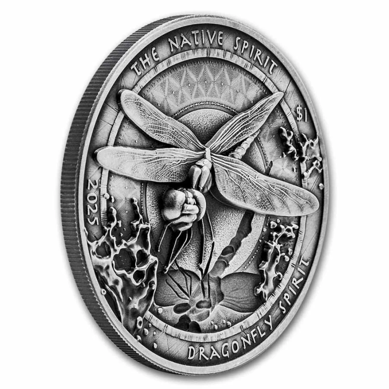 USA Silver Coin Spirit of Native Peoples Dragonfly Spirit 2025 1 oz Collectible coins
