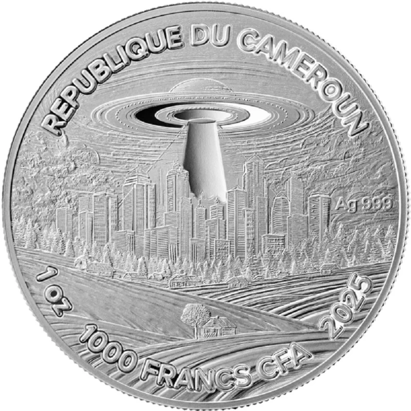 Cameroon: silver coin Vincent van Gogh 2025 Proof 1 oz Collectible coins