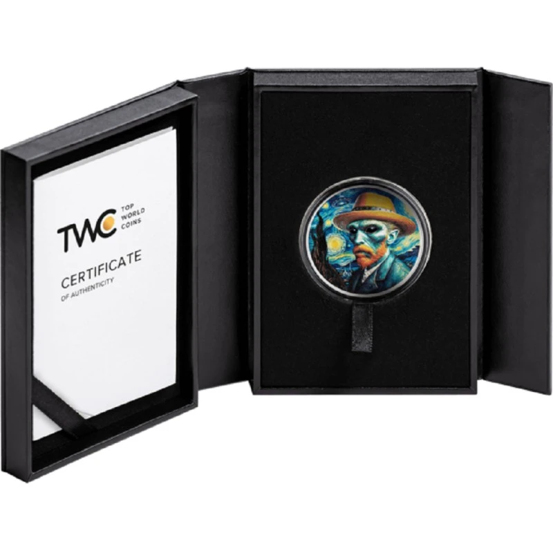 Cameroon: silver coin Vincent van Gogh 2025 Proof 1 oz Collectible coins