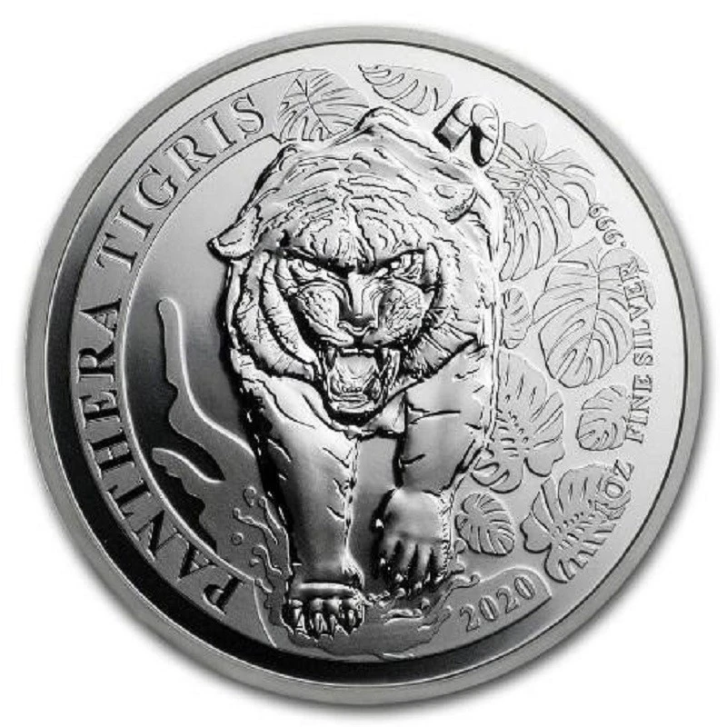 Laos: silver coin Indochinese Tiger 2020 1 oz Collectible coins