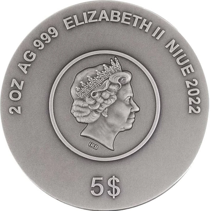 Niue: silver coin Mortal Kombat 2022 colored 2 oz Collectible coins