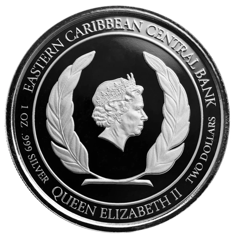 Saint Lucia Silver Coin Romantic Couple 2022 Proof Colored 1 oz Collectible coins