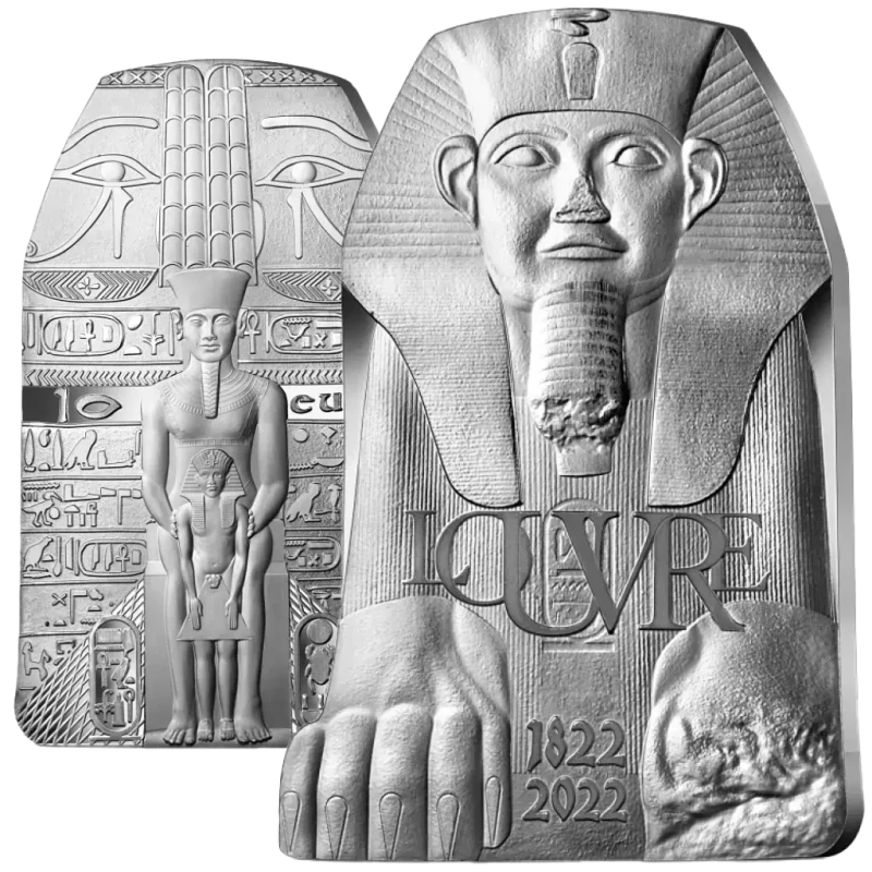 France Silver Coin Louvre 2022 Proof 22.2 g Collectible coins