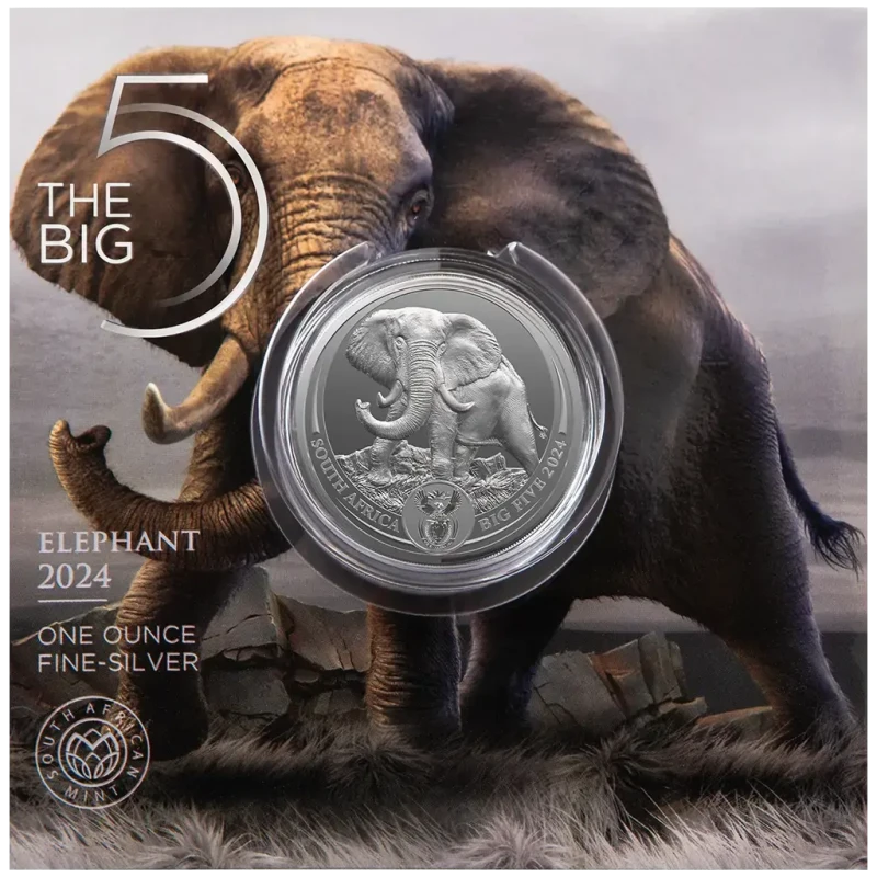 South Africa Silver Coin Elephant 2024 1 oz Collectible coins