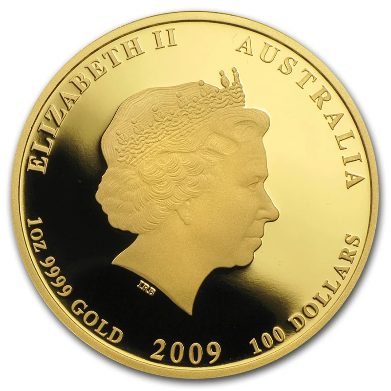 Australia Gold Coin Lunar II Year of the Ox 2009 Proof 1 oz Collectible coins