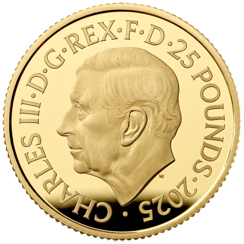 United Kingdom Gold Coin Year of the Snake 2025 Proof 1/4 oz Collectible coins