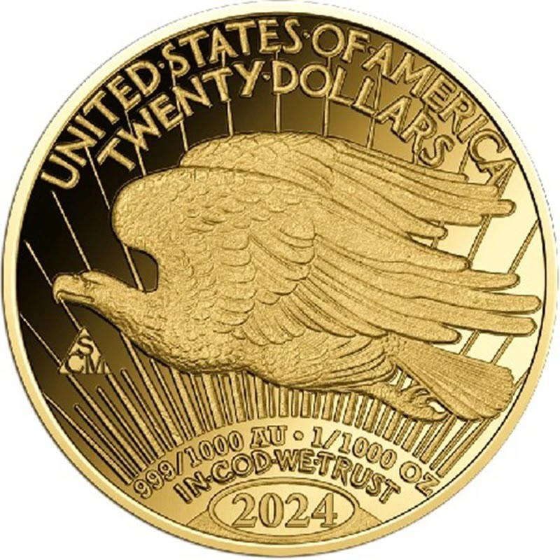 Chad Gold Coin Double Eagle Liberty 2024 1/1000 oz Collectible coins
