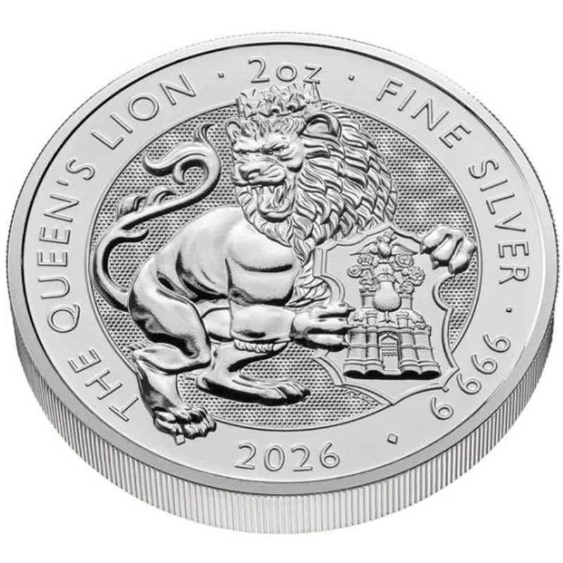 United Kingdom Silver Coin The Royal Tudor Beasts Queen’s Lion 2026 2 oz Collectible coins