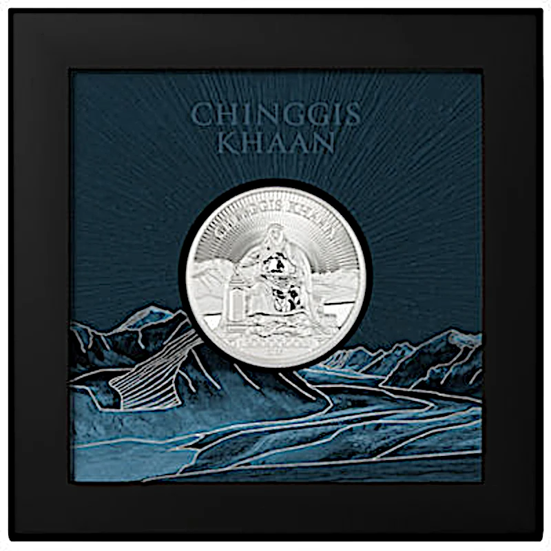 Mongolia Silver Coin Chinggis Khaan 2026 Proof 1 oz Collectible coins