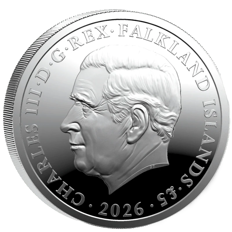 Falkland Islands Silver Coin Una and the Lion 2026 Proof 1 oz Collectible coins