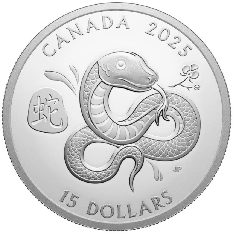Canada Silver Coin Year of the Snake 2025 Proof 1 oz Collectible coins