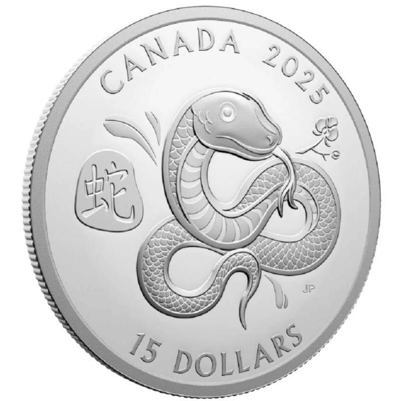Canada Silver Coin Year of the Snake 2025 Proof 1 oz Collectible coins